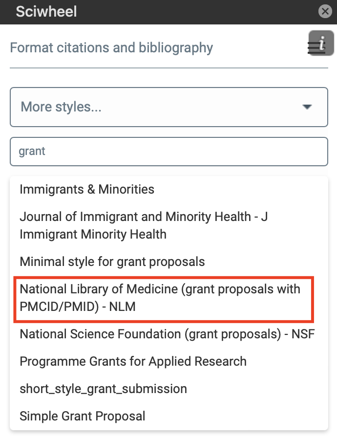 Do you have a citation style for grant proposals that include PMID:PMCID? 1.png