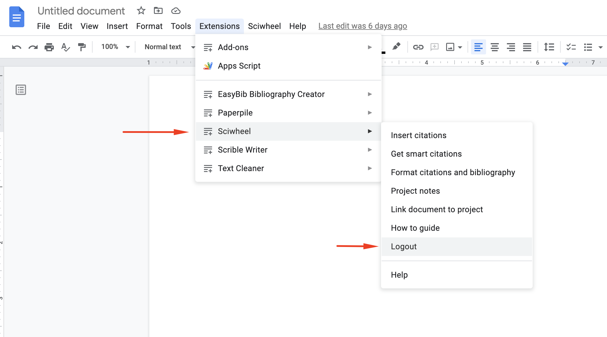 My Google Docs add-on panel is blank - What do I do? .png